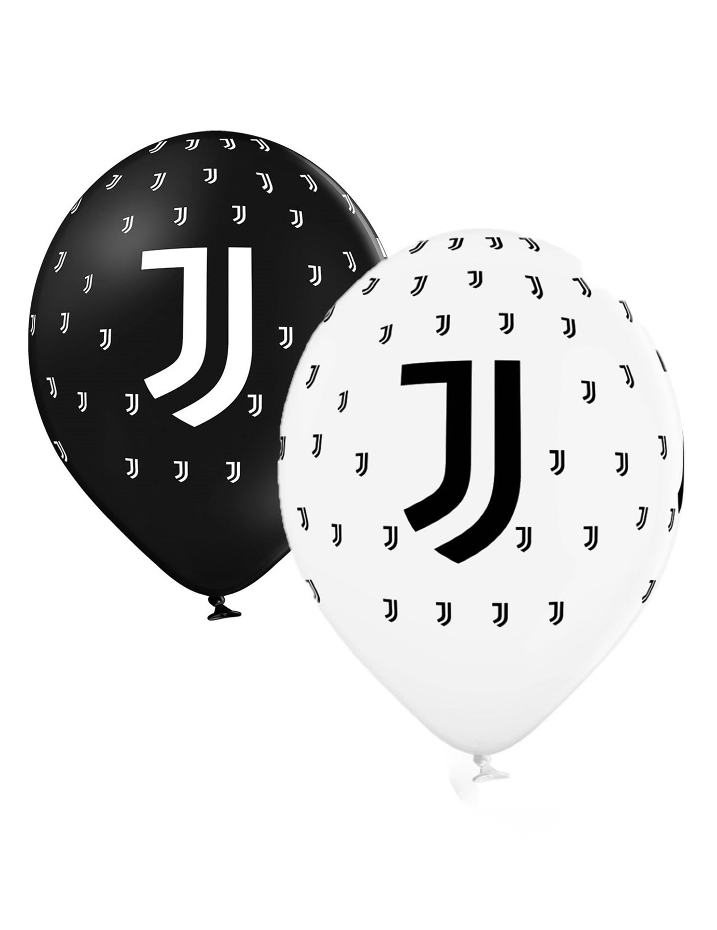 12 latex léggömb juventus fekete -fehér 30 cm