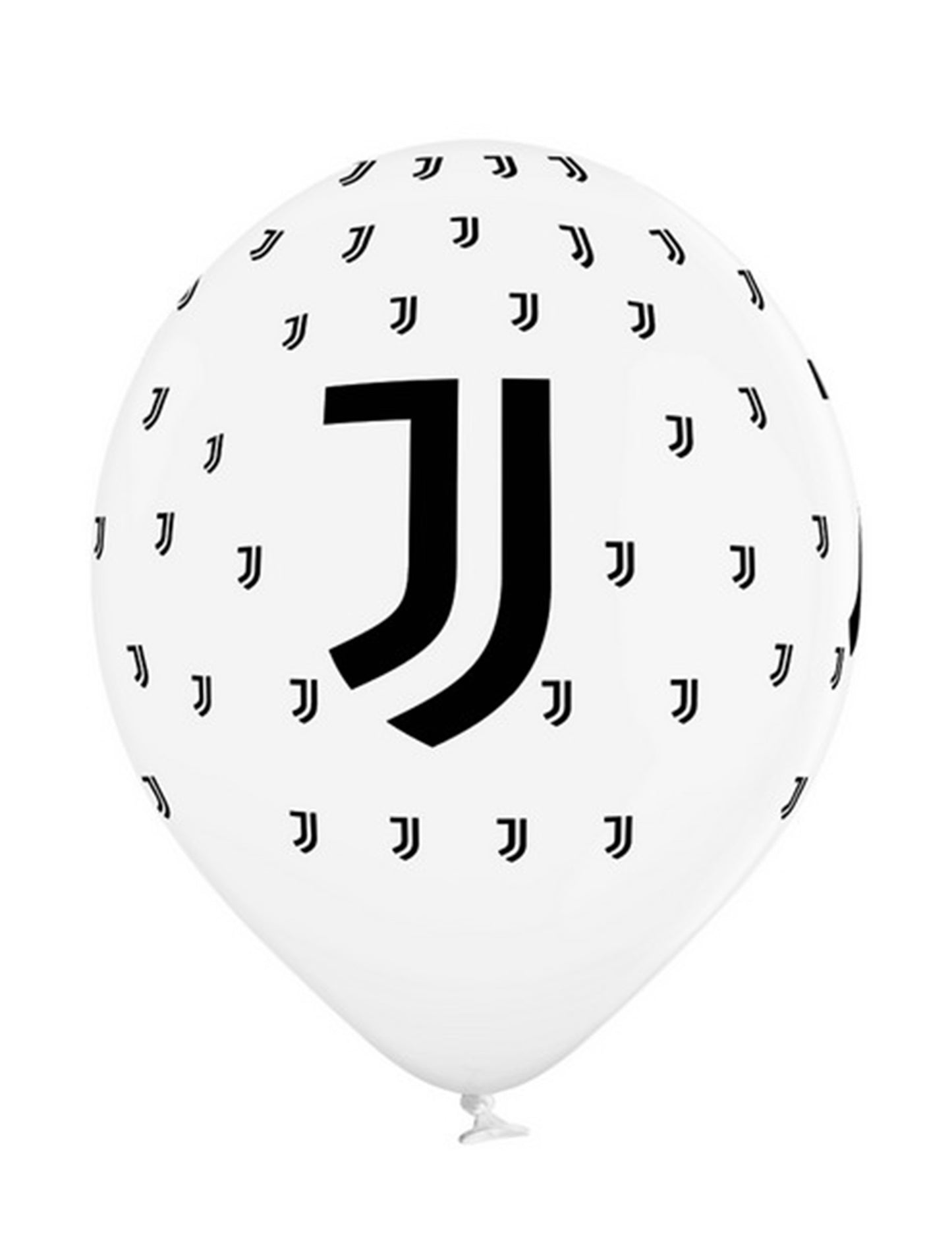 12 latex léggömb juventus fekete -fehér 30 cm