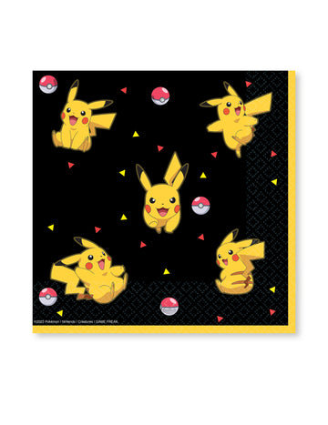 16 Pikachu Pokémon Papír törülközők 33 x 33 cm