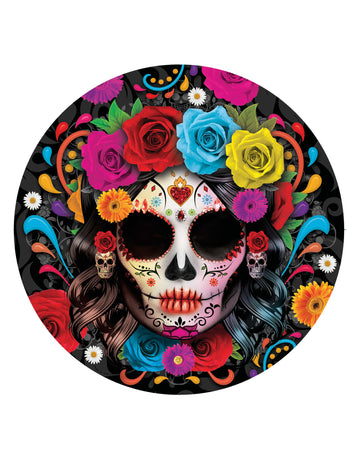 6 Catrina Dia de los Muertos 23 cm -es lemezek