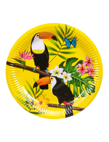 10 Sárga Toucan kartonlemez 23 cm