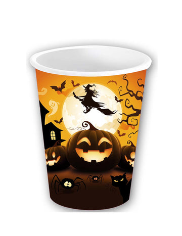 6 Halloween tök kartonpohár 240 ml