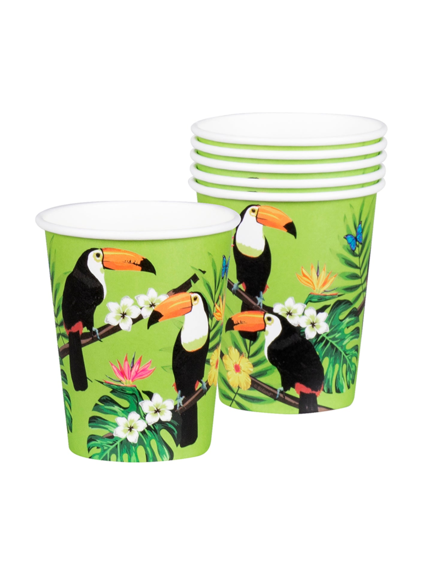 10 zöld Toucan Carton Cups 21 Cl