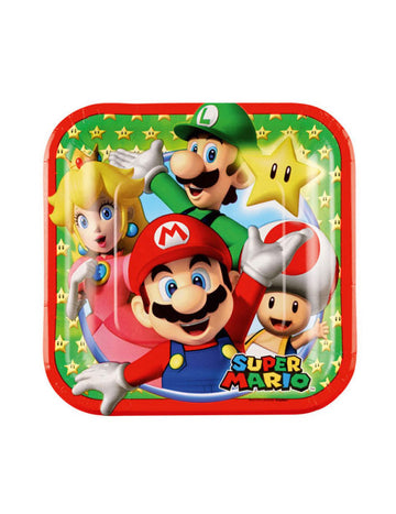 8 kicsi Super Mario kartonlemez 18 cm