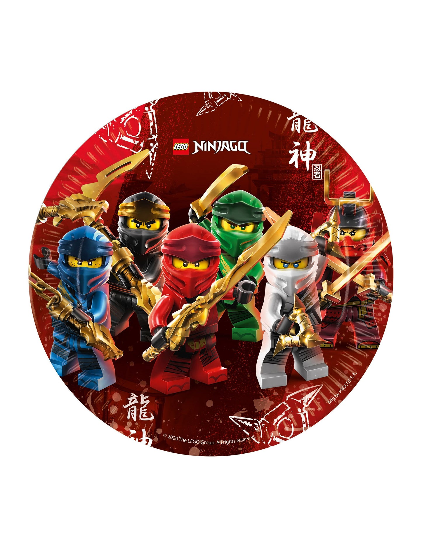 8 fsc lego ninjago 23 cm fsc kartonlemezek