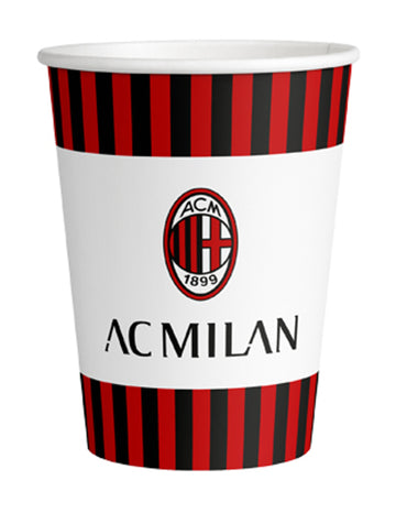 8 kartonpohár AC Milan 250 ml