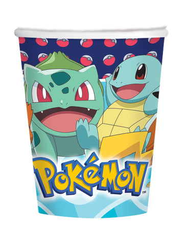 8 Pokémon kartonpohár 250 ml