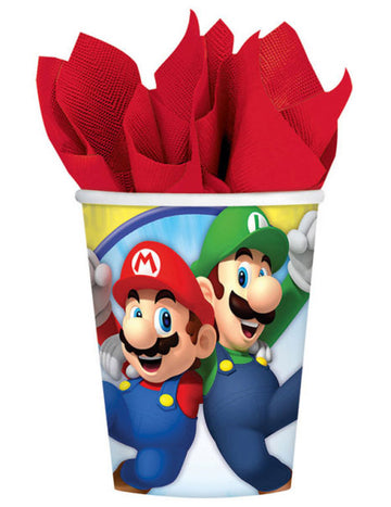 8 Super Mario 250 ml kartonpohár