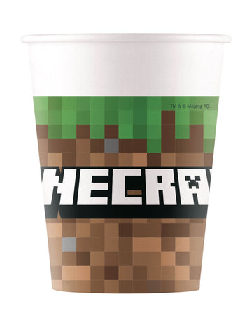 8 FSC papírpohara 200ml Minecraft