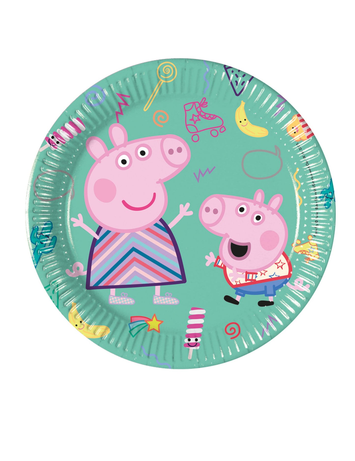 8 kis Peppa Pig Carton Plate 20 cm