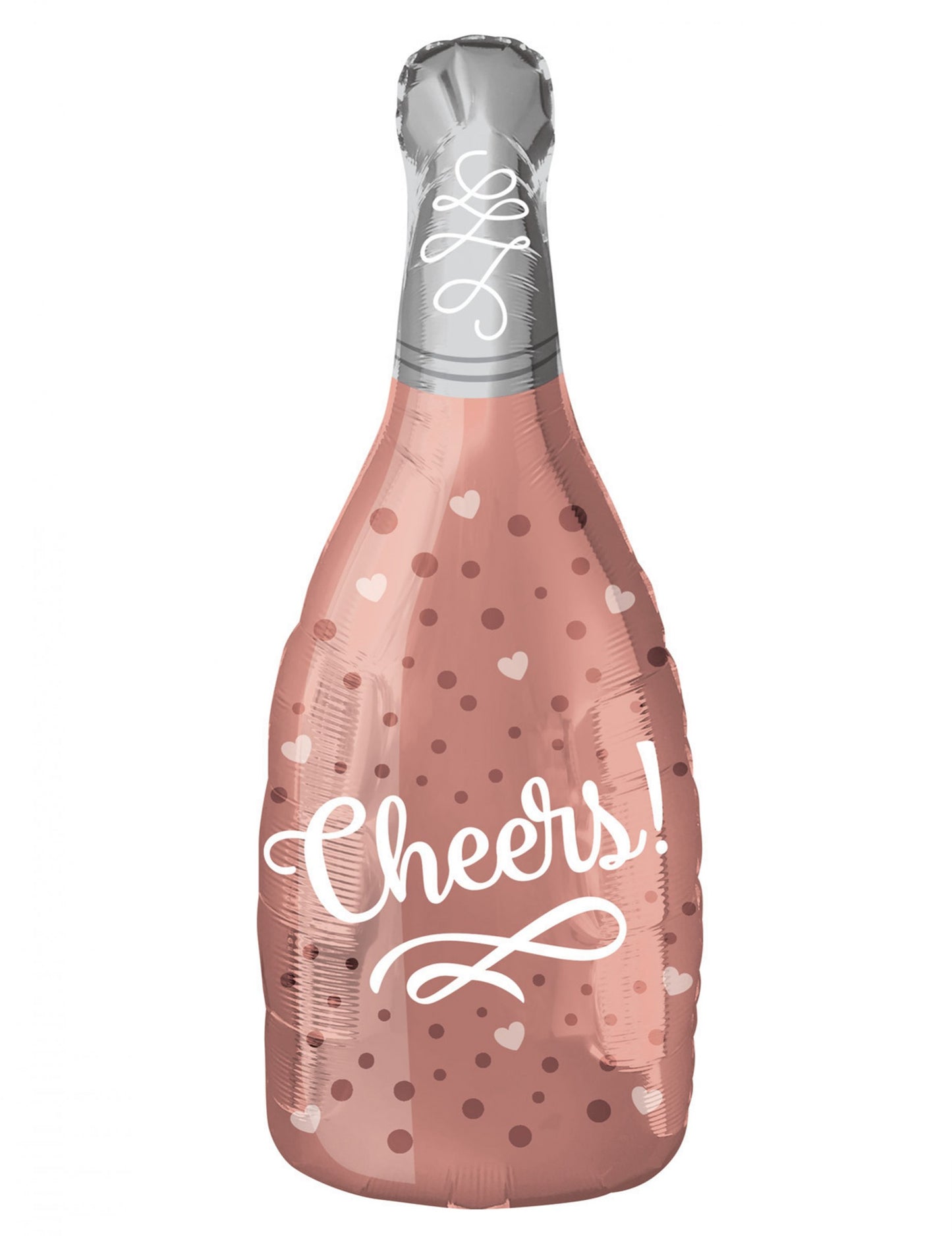 Alumínium golyó Cheers Champagne Rosé 25 x 66 cm