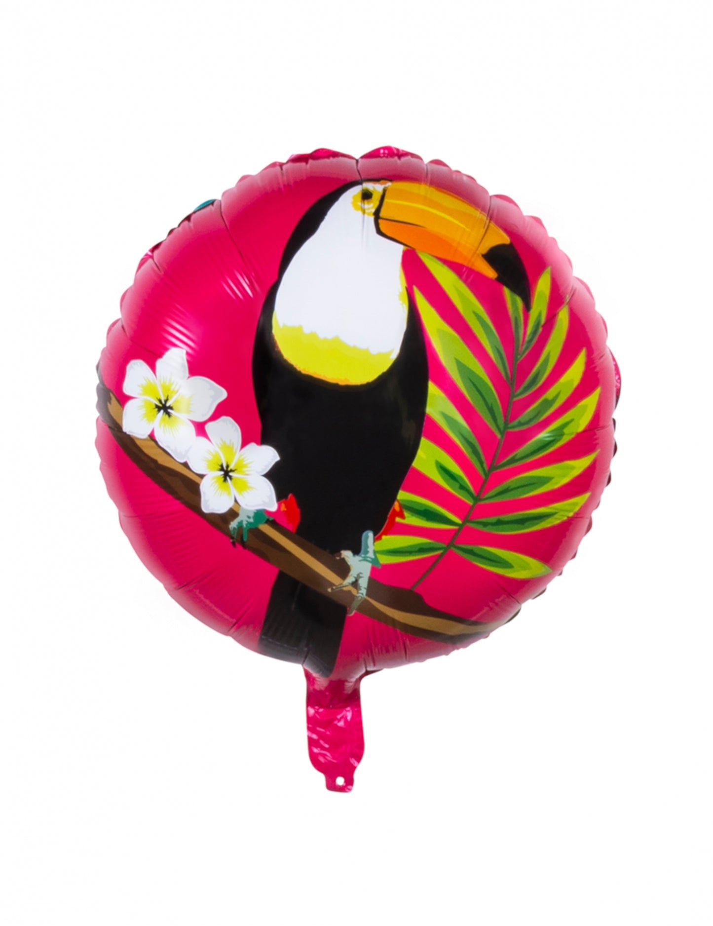 Kék és fuschia 45 cm -es kék toucana alumínium ballon