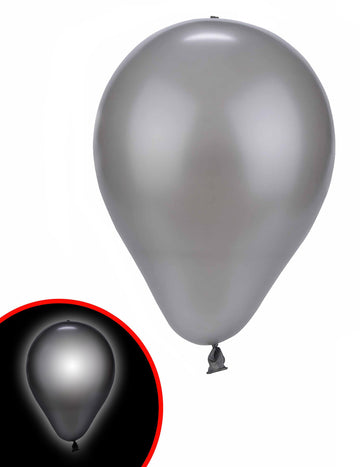 Ezüst LED ballon illooms