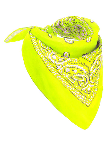 Felnőtt fluoreszkáló sárga bandana