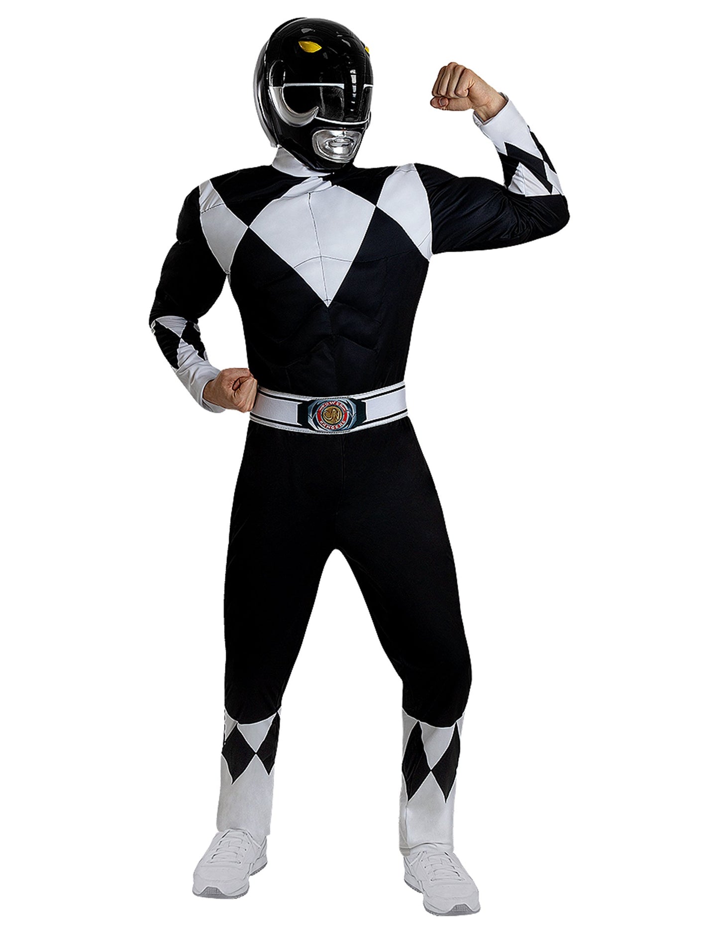 Felnőtt fekete Power Ranger sisak