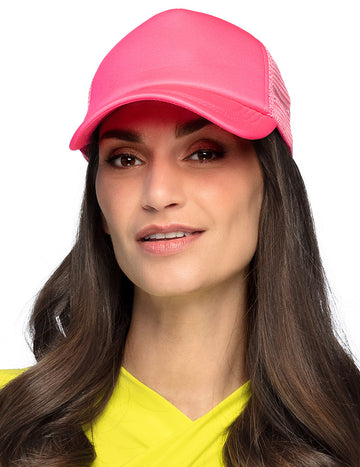 Casquette rose fluo adulte