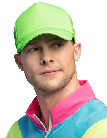 Casquette vert fluo adulte