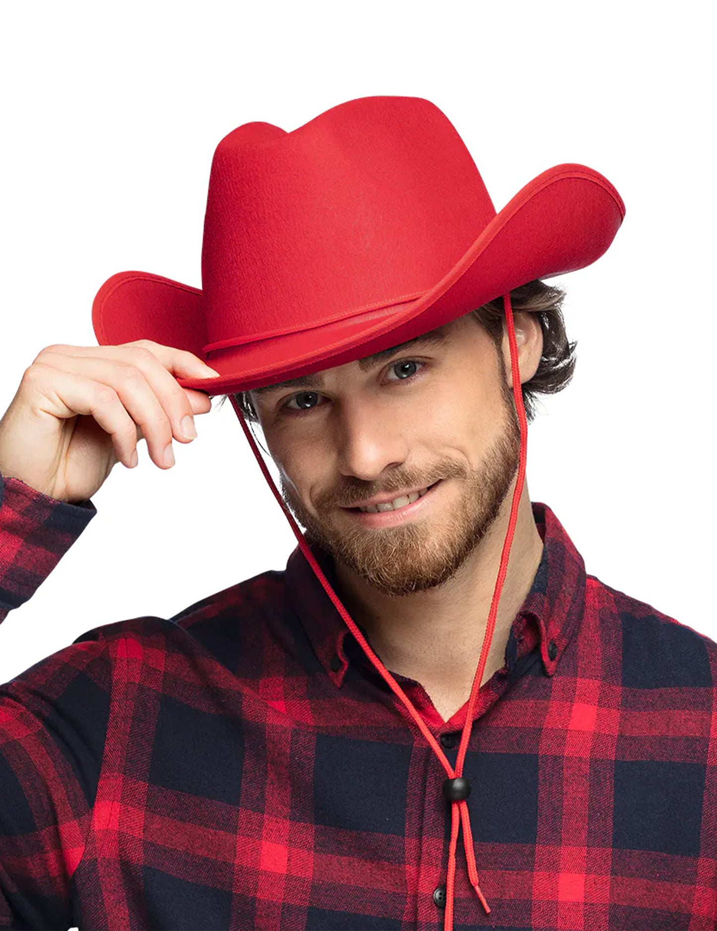 Felnőtt piros cowboy kalap