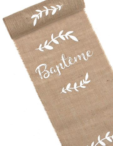 Jute asztal asztal baptme 28 cm x 5 m