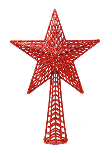 FIR Tree Crew Glitter Red Star 27 cm