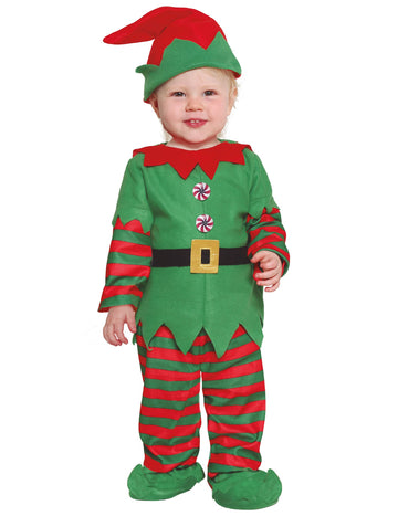 Baby Green Christmas Elf jelmez