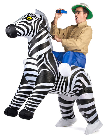 Felnőtt felfújható zebra jelmez