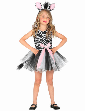 Tutu lány zebra jelmez