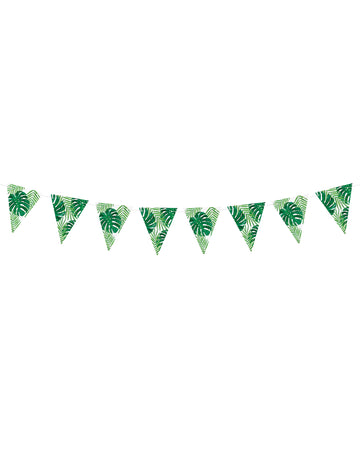 Carton Pennant Garland trópusi levelek 15 cm x 1,3 m