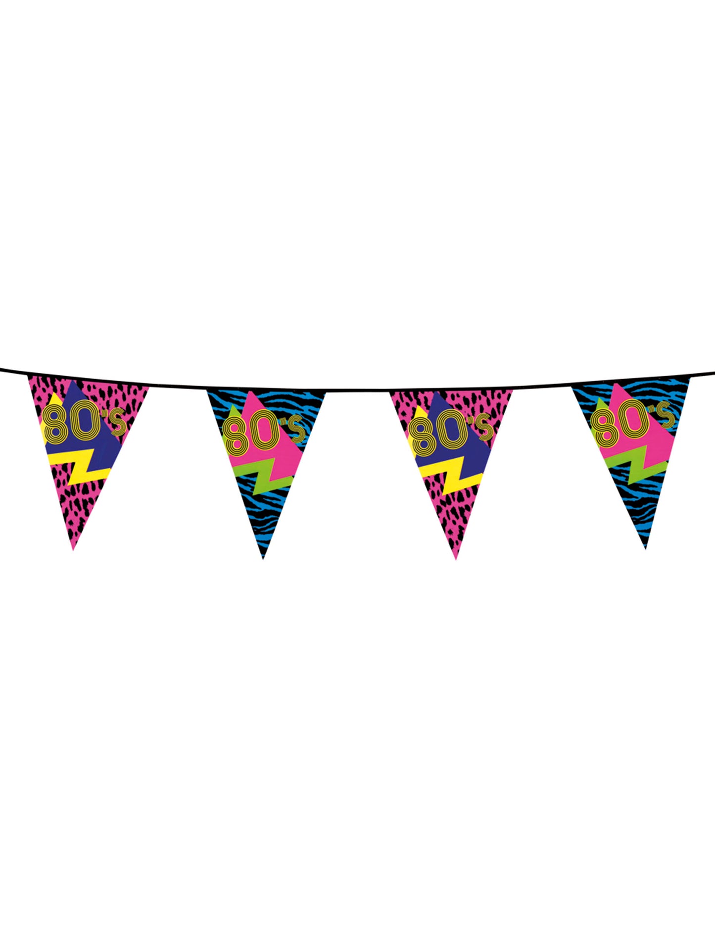 A 80 -as évek Party Pennant Garland 6 m