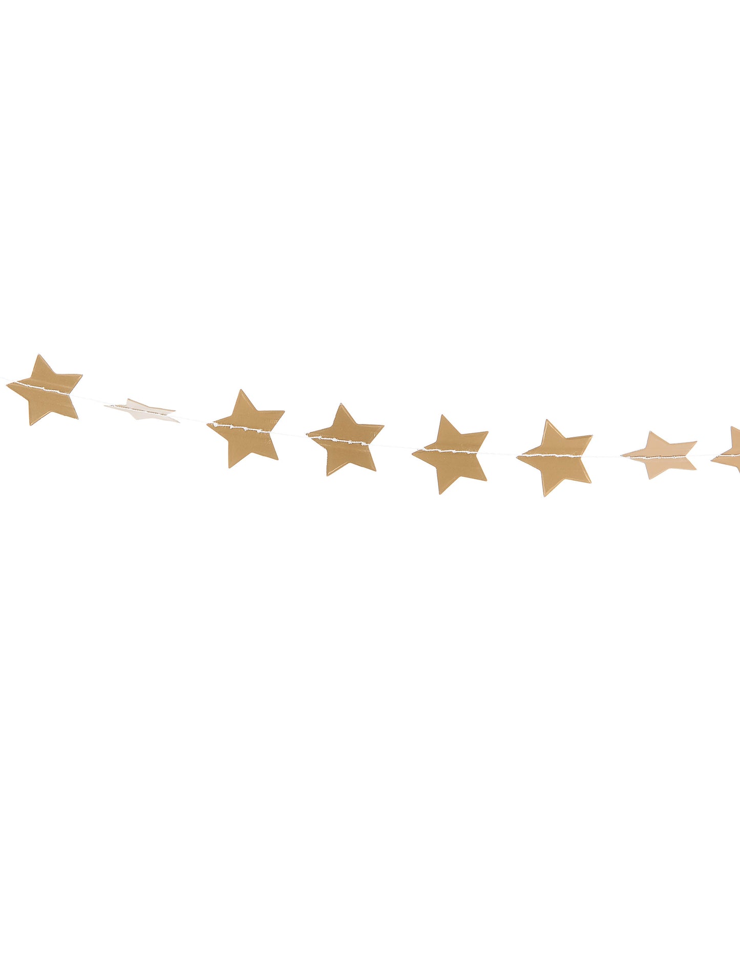 Mini Glitter Golden Stars Garland 2,5 m