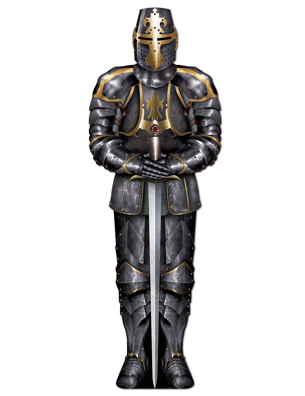 Knight dekoráció 182 cm -es páncélokkal