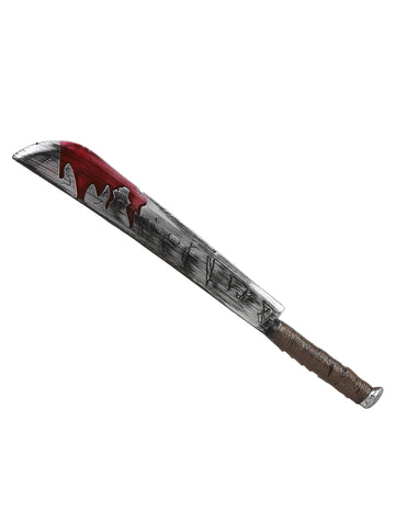 Műanyag Halloween véres machete