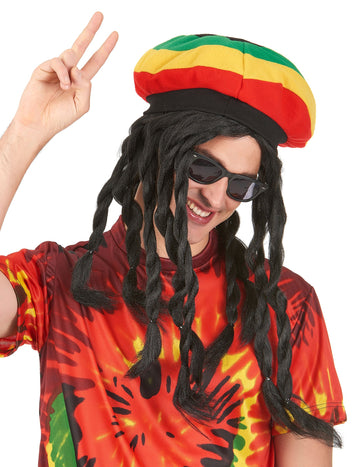 Motorháztető Rasta parókával