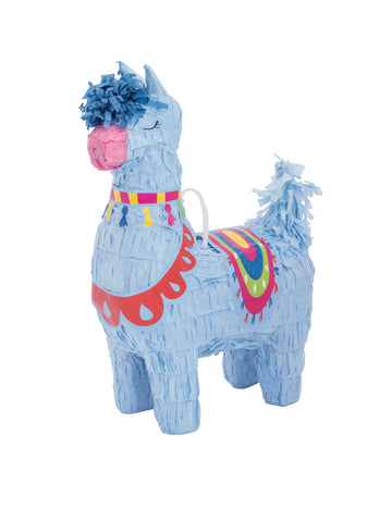 Mini piñata láma kék 16 cm