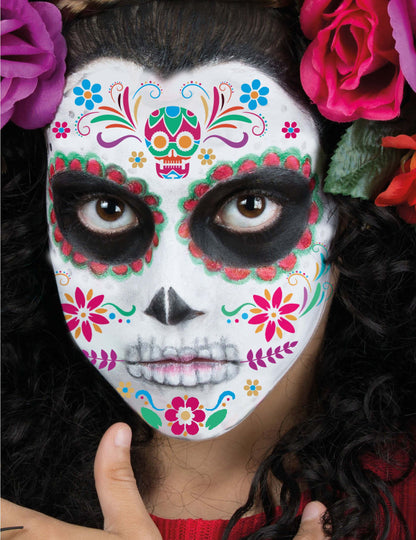 Sminkbélyegek dia de los muertos enfant