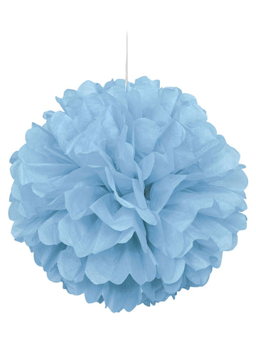 Pasztell kék pompom 40 cm -es papírban