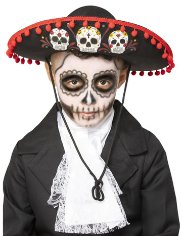 Sombrero dia de los muertos gyermek